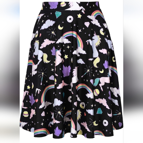 HDE, swing skirt, with unicorns, rainbows, and a ton of fun! - Picture 9 of 10